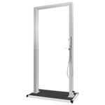 ZNTS Outdoor Shower with Tray WPC Stainless Steel 3051294