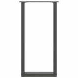 Console Table Legs U-Shaped 2 pcs Anthracite 38x cm Steel 4013174