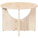 Coffee Table Natural 50 x 50 x 35 cm Solid pine wood 873529
