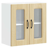 Kitchen Wall Cabinet with Glass Door Kalmar Sonoma Oak Engineered Wood 853670
