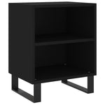 ZNTS Bedside Cabinets 2 pcs Black 40x30x50 cm Engineered Wood 826799