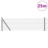 Welded Wire Fence with Concrete Base 25 x 0.6 m 3351271