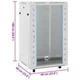 18U Network Cabinet with Swivel Feet 19" IP20 60x60x100 cm 30267