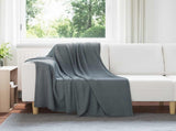 Throw Blankets 6 pcs Dark Grey 170 x 130 cm 1.86 kg Fleece 42017053
