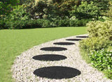 Stepping Stone 6 pcs Black 45 x 1.8 cm Rubber 42030074