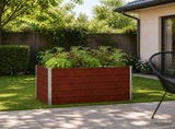 Raised Garden Bed Rusty 100 x 80 x 55 cm corton 8006391