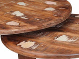 Nesting Coffee Tables 2 pcs Multicolour Solid Reclaimed Wood 4104649