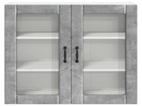 Wall Glass Cabinet LUCCA Concrete Grey 80 x 31 x 80 cm 885068