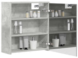 Bathroom Mirror Cabinet Concrete Grey 43 x 16 x 62.5 cm 889138