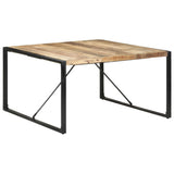 Dining Table 140x140x75 cm Rough Mango Wood 321572