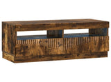 5 Piece LED TV Cabinet Smoked Oak Engineered Wood 3416846
