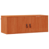 Wall Cabinet 2 pcs Wax Brown 80 x 30 x 30 cm Solid Pine Wood 869949