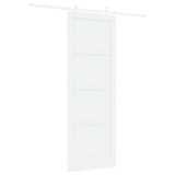 Sliding Door White 83 x 232 cm Solid Pine Wood 3333593