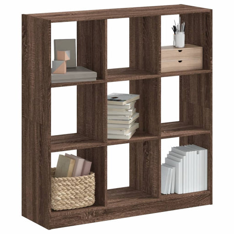 Bookcase Brown Oak 102x32x108 cm Engineered Wood 3307843