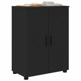 Bathroom Cabinet Black 60 x 35 x 80 cm Engineered wood & Metal 883305