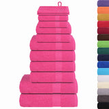 12 Piece Towel Set "FROGN" Pink 360 gsm 137111