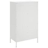 Highboard White 68x39x113 cm Steel 842963