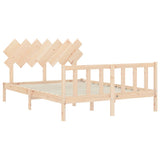 Bed Frame without Mattress 140x190 cm Solid Wood Pine 3193446