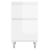 Sideboards 2 pcs High Gloss White 40x35x70 cm Engineered Wood 831153