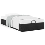 Ottoman Bed Frame without Mattress Black Single Fabric 3310918