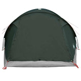 Cabin Tent with Roof Army green 6-Person Polyester and Steel 42028586