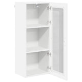 Wall Glass Cabinet LUCCA White 40 x 31 x 100 cm Engineered Wood 885095