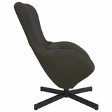 Egg Chair Dark Grey 63 x 73 x 90 cm Fabric 42002771