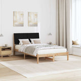 Bed Frame with Headboard Brown 120 x 190 cm Solid Pine Wood 878906