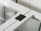 Wooden Rabbit Hutch, Guinea Pig Cage, with Removable Tray, Wheels - Yellow T3398P350084
