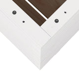 Garden Planter White 60x60x72.5 cm Solid Wood Pine 3282580