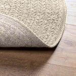 ZNTS Rug ZIZUR Cream Ø 120 cm Jute Look Indoor and Outdoor 4010385