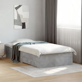 Bed Frame Concrete Grey Engineered wood, Plywood Small Single 3280443