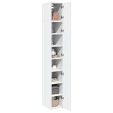 Slim Storage Cabinet White 30x42.5x225 cm Engineered Wood 3281259