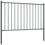 Fence Panel Woerden with Posts Steel 1.7x1.25 m Anthracite 145214