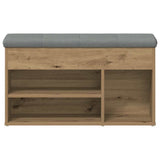 Shoe Bench Artisan Oak 82x32x45.5 cm Engineered Wood 857628