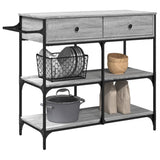 Kitchen Trolley Grey Sonoma 105x42x95 cm Engineered Wood 842379