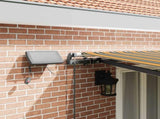 Retractable Awning Green and yellow 500 x 350 cm Fabric 3331578
