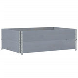 Garden Planter Grey 120x80 cm Solid Wood Pine 3295849