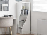 Corner Cabinet 32x32x140cm Engineered Wood High Gloss White 889879