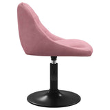 Swivel Dining Chairs 2 pcs Pink Velvet 335332