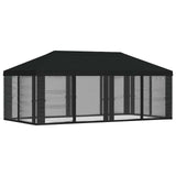 Gazebo Cover with Sidewalls Black 600.5 x 300.5 cm Polyester 900444