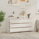 Bedside Cabinets 2 pcs White 60x36x64 cm Solid Pinewood 3093548