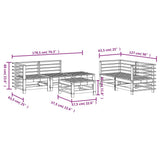 6 Piece Garden Lounge Set Impregnated Wood Pine 3186206