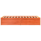 Bed Frame without Mattress Wax Brown 75x190 cm Small Single Solid Wood Pine 846848