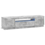 LED TV Cabinet Concrete Grey Engineered Wood 897788