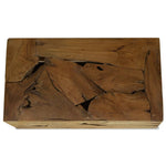 ZNTS Coffee Table 90x50x30 cm Genuine Teak Brown 244558
