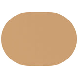 Table Cloth 5 pcs Oval Beige 130 x 180 cm Polyester 42040271