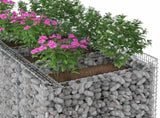 Gabion Raised Bed 2 pcs Silver 3422226