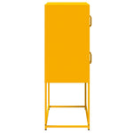 ZNTS Highboard Mustard Yellow 68x39x107 cm Steel 853347