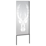 Garden Privacy Screen Silver 50 x 140 cm Stainless steel 876333
